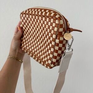 Clare V Midi Sac Brown Checkers